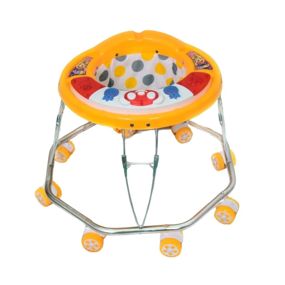 Gajni 8 Bend Nickel Baby Walker – Mango Color – Nonie Berzer