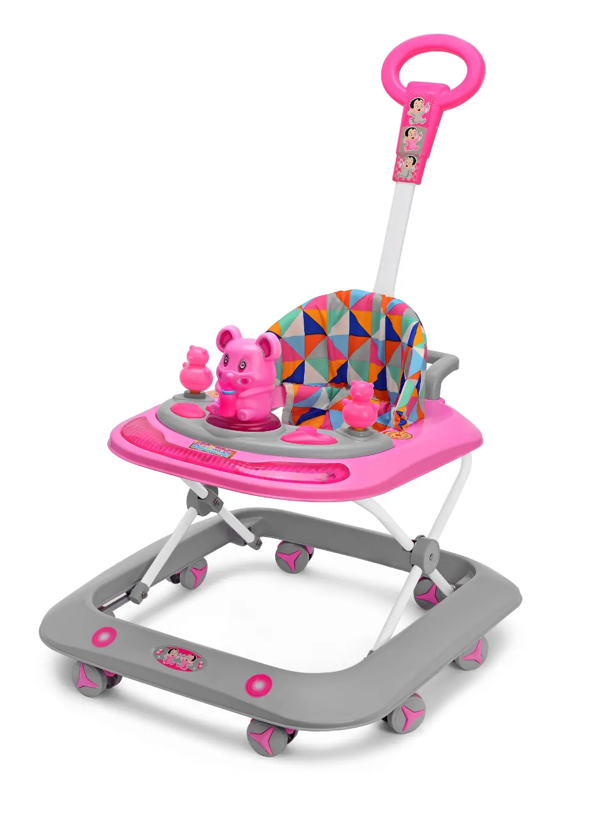 Milo LED Adjustable Baby Walker with front toy tray and lights – Nonie Berzer