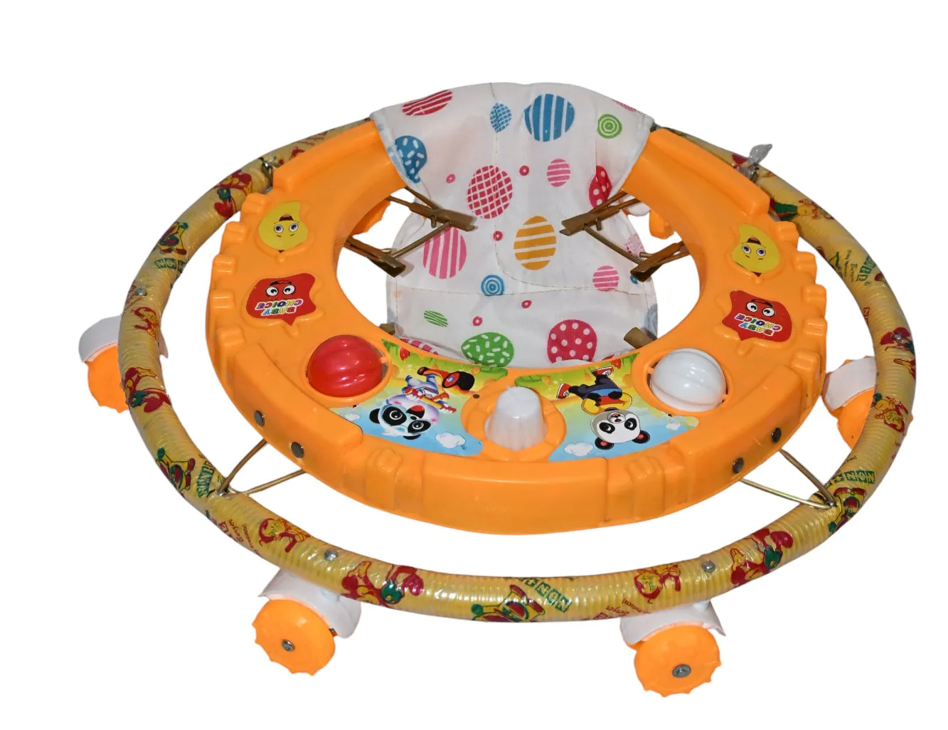 single horn round grip mango walker