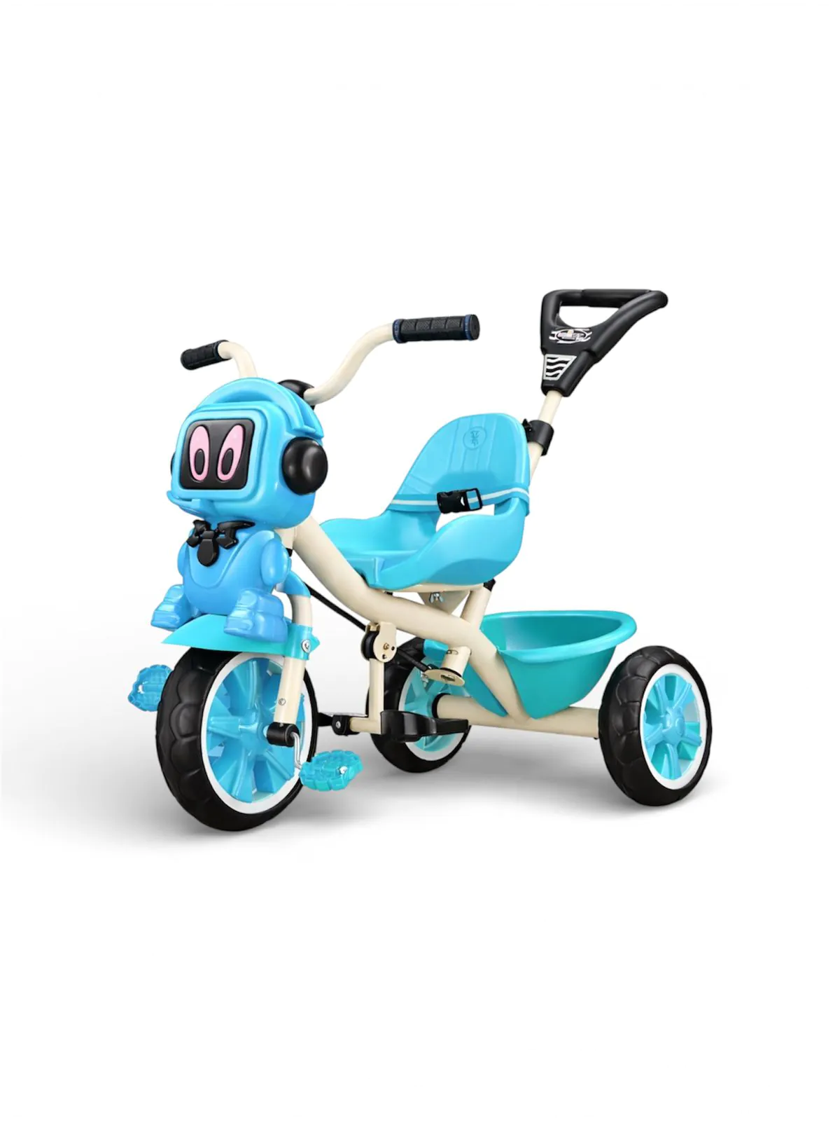 Defender Kids Tricycle with Parent Push Handle - Image 4